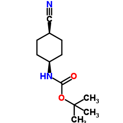 cis-1-(Boc-amino)-3-cyanocyclohexane结构式