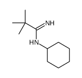 N'-cyclohexyl-2,2-dimethylpropanimidamide结构式