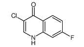 3-Chloro-7-fluoro-4-hydroxyquinoline Structure