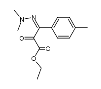 Ethyl 3-(p-tolyl)-3-dimethylhydrazono-2-oxopropionate结构式