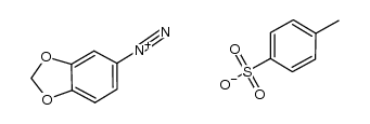 benzo[d][1,3]dioxol-5-yl-diazonium tosylate Structure