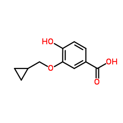 3-(Cyclopropylmethoxy)-4-hydroxybenzoic acid structure