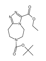 4,5,7,8-Tetrahydro-1,2,3a,6-tetraaza-azulene-3,6-dicarboxylicacid6-tert-butylester3-ethylester Structure