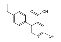 5-(4-ethylphenyl)-2-oxo-1H-pyridine-4-carboxylic acid结构式