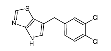 6-(3,4-dichlorobenzyl)-4H-pyrrolo[2,3-d][1,3]thiazole结构式