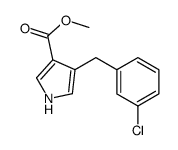 4-(3-Chloro-benzyl)-1H-pyrrole-3-carboxylic acid Methyl ester structure