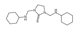 1,3-bis[(cyclohexylamino)methyl]imidazolidine-2-thione Structure