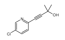 4-(5-chloro-2-pyridyl)-2-methyl-3-butyn-2-ol结构式