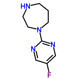 1-(5-Fluoro-2-pyrimidinyl)-1,4-diazepane结构式