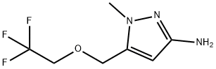 1-methyl-5-(2,2,2-trifluoroethoxymethyl)pyrazol-3-amine结构式