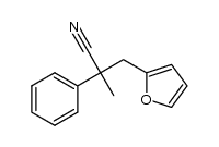 3-(furan-2-yl)-2-methyl-2-phenylpropanenitrile Structure