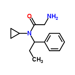 N-Cyclopropyl-N-(1-phenylpropyl)glycinamide结构式