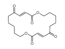 E,E-1,11-dioxa-2,5,12,15-tetraoxo-decadec-3,13-diene Structure