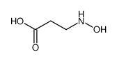 3-(N-hydroxyamino)propanoic acid Structure