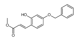 methyl 3-(2-hydroxy-4-phenylmethoxyphenyl)prop-2-enoate Structure