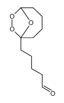 5-(7,8,9-trioxabicyclo[4.2.1]nonan-6-yl)pentanal结构式