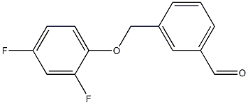 3-[(2,4-difluorophenoxy)methyl]benzaldehyde结构式