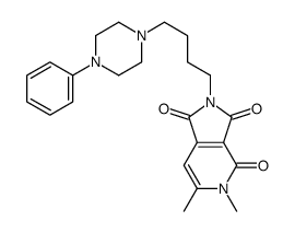 3,4-dimethyl-8-[4-(4-phenylpiperazin-1-yl)butyl]-3,8-diazabicyclo[4.3. 0]nona-4,10-diene-2,7,9-trione Structure