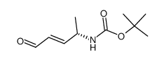 Carbamic acid, (1-methyl-4-oxo-2-butenyl)-, 1,1-dimethylethyl ester, [S-(E)]- Structure