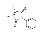 1-Phenyl-3,4-diiodo-1H-pyrrole-2,5-dione结构式