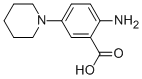 2-氨基-5-(1-哌啶基)-苯甲酸结构式