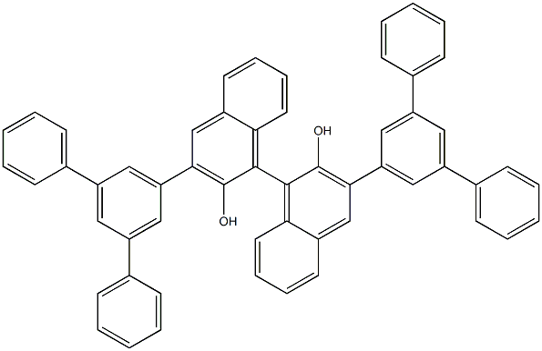 (R)-3,3'-BIS([1,1':3',1''-TERPHENYL]-5'-YL)-[1,1'-BINAPHTHALENE]-2,2'-DIOL structure