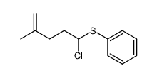 (1-chloro-4-methylpent-4-en-1-yl)(phenyl)sulfane Structure