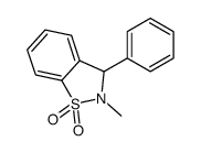 2-methyl-3-phenyl-3H-1,2-benzothiazole 1,1-dioxide结构式