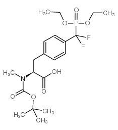 methyl-n-boc-4[(diethoxy-phosphoryl)-difluoro]methyl phenylalanine structure