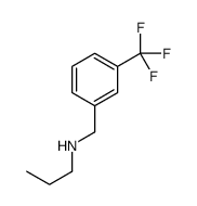 N-[[3-(trifluoromethyl)phenyl]methyl]propan-1-amine structure