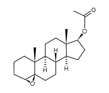 4β,5β-epoxyandrostan-17β-yl acetate结构式