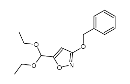 3-benzyloxy-5-diethoxymethyl-isoxazole结构式