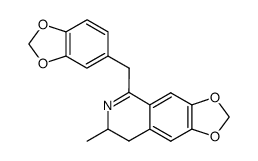 7-methyl-5-piperonyl-7,8-dihydro-[1,3]dioxolo[4,5-g]isoquinoline结构式