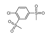 1-CHLORO-2,4-BIS-METHANESULFONYL-BENZENE Structure