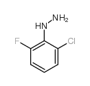 (2-chloro-6-fluorophenyl)hydrazine structure