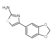 4-(苯并[d][1,3]二氧杂环戊烯-5-基)噻唑-2-胺结构式