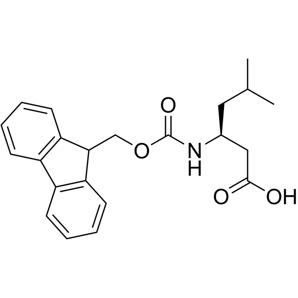 Fmoc-β-Homo-Leu-OH structure