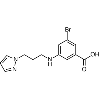 3-((3-(1H-Pyrazol-1-yl)propyl)amino)-5-bromobenzoicacid picture