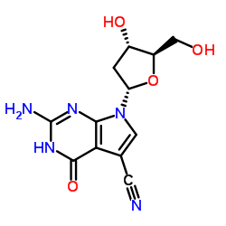 7-Cyano-7-deaza-2'-deoxy guanosine结构式