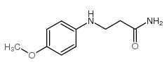 3-(4-methoxyanilino)propanamide Structure