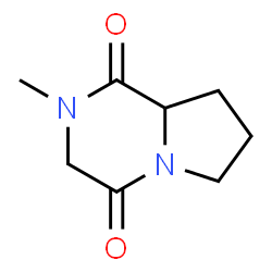 Pyrrolo[1,2-a]pyrazine-1,4-dione, hexahydro-2-methyl- (8CI,9CI) structure