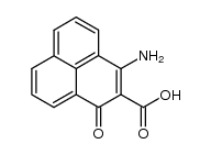 3-Amino-1-oxo-phenalen-carbonsaeure-(2)结构式