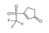 3-(TRIFLUOROMETHYLSULFONYL)CYCLOPENT-2-ENONE Structure