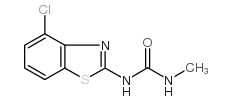 1-(4-氯-2-苯并噻唑)-3-甲基脲结构式