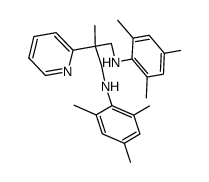 C5H4NC(CH3)(CH2NH-2,4,6-trimethylphenyl)2 Structure