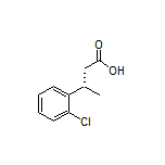 (S)-3-(2-Chlorophenyl)butanoic Acid Structure