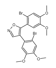 4,5-bis(2-bromo-4,5-dimethoxyphenyl)isoxazole Structure