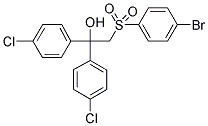 2-[(4-bromophenyl)sulfonyl]-1,1-bis(4-chlorophenyl)-1-ethanol结构式