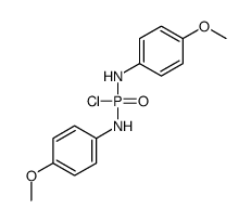 N-[chloro-(4-methoxyanilino)phosphoryl]-4-methoxyaniline结构式