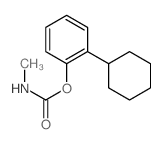 Phenol, 2-cyclohexyl-,1-(N-methylcarbamate) Structure